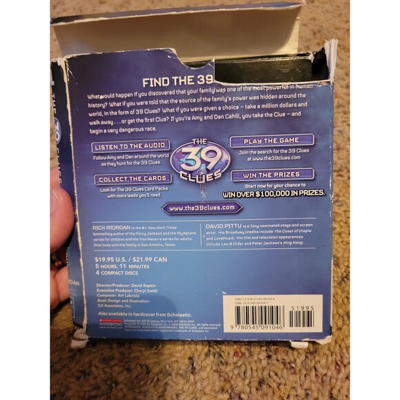The 39 Clues 4 Disc Audio Book Game - Picture 2 of 6